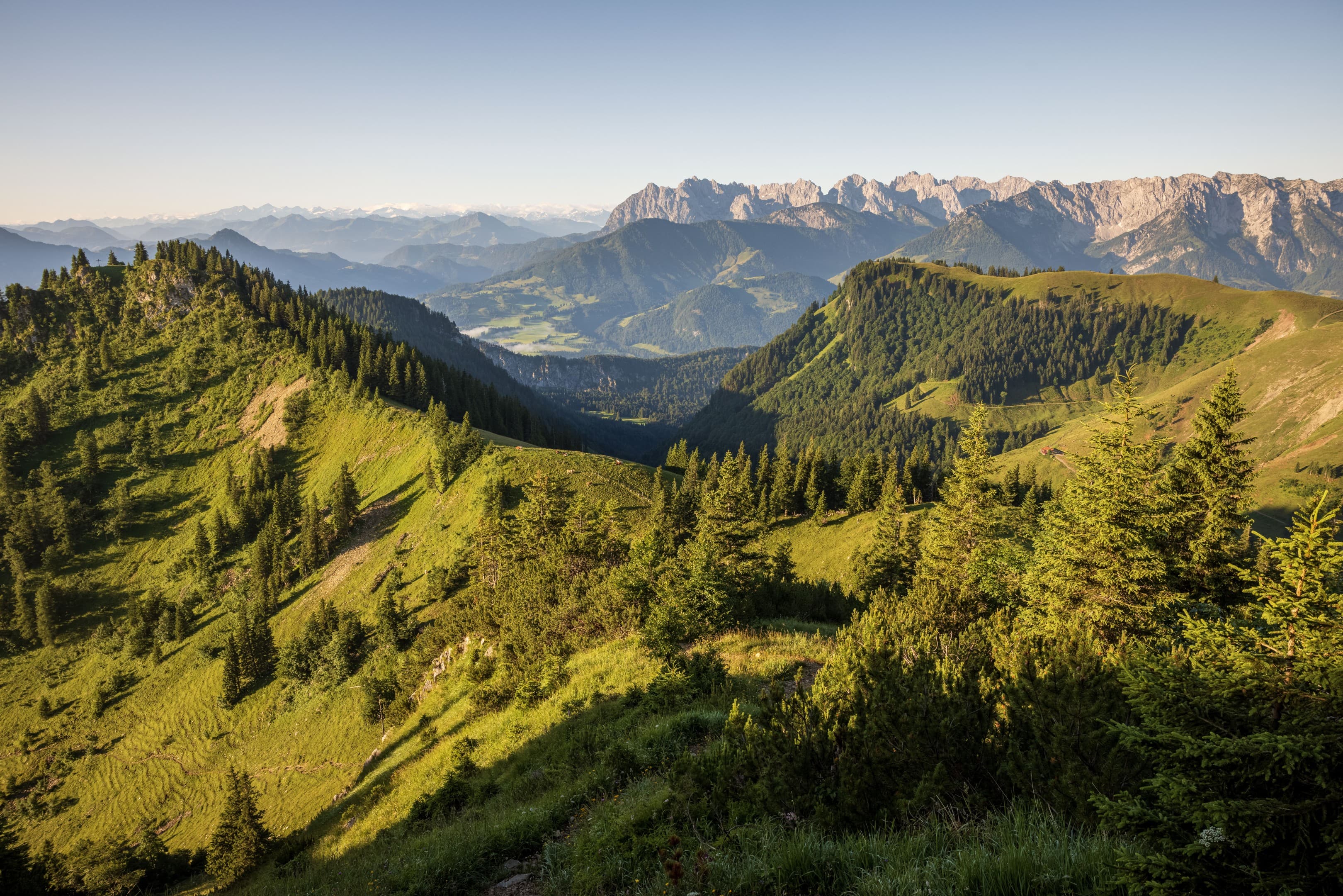 Aufstieg - Blick Richtung Wilder Kaiser